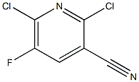 2,6-DICHLORO-5-FLUORO-3-PYRIDINECARBONITRILE 95+% Structure