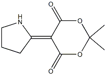 2,2-DIMETHYL-5-(2-TETRAHYDROPYRROLYLIDENE)-1,3-DIOXANE-4,6-DIONE 98% Structure