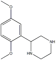 2-(2,5-DIMETHOXYPHENYL)PIPERAZINE, 95+% 구조식 이미지