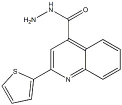 2-THIEN-2-YLQUINOLINE-4-CARBOHYDRAZIDE Structure