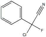 2-CHLORO-2-FLUORO-2-PHENYLACETONITRILE, 97% MIN. Structure