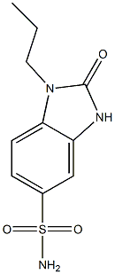 2-OXO-1-PROPYL-2,3-DIHYDRO-1H-BENZIMIDAZOLE-5-SULFONAMIDE Structure