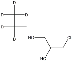 3-CHLORO-1,2-PROPANEDIOL (PROPANE-D5, 98%) 구조식 이미지