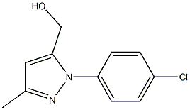5-HYDROXYMETHYL-3-METHYL-N-(4-CHLOROPHENYL)PYRAZOLE 구조식 이미지