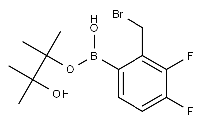 3,4-DIFLUORO-2-(BROMOMETHYL)PHENYL BORONIC ACID PINACOL ESTER Structure