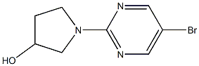 1-(5-BROMOPYRIMIDIN-2-YL)-3-PYRROLIDINOL, 95+% Structure