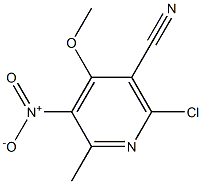 2-METHYL-3-NITRO-4-METHOXY-5-CYANO-6-CHLOROPYRIDINE 구조식 이미지