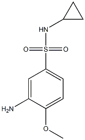 3-AMINO-N-CYCLOPROPYL-4-METHOXYBENZENESULFONAMIDE 구조식 이미지