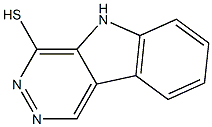 5H-PYRIDAZINO[4,5-B]INDOLE-4-THIOL 구조식 이미지