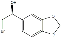 (1S)-1-(1,3-BENZODIOXOL-5-YL)-2-BROMOETHANOL Structure
