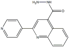 2-PYRIDIN-4-YLQUINOLINE-4-CARBOHYDRAZIDE 구조식 이미지