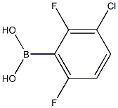 2,6-DIFLUORO-3-CHLOROPHENYLBORONIC ACID Structure
