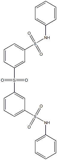 3,3''-SULFONYLBIS(N-PHENYLBENZENESULFONAMIDE) 구조식 이미지