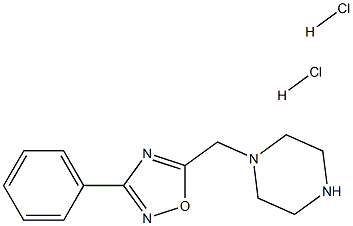 1-[(3-PHENYL-1,2,4-OXADIAZOL-5-YL)METHYL]PIPERAZINE DIHYDROCHLORIDE 구조식 이미지