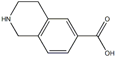 1,2,3,4-Tetrahydro-6-isoquinolinecarboxylic acid 구조식 이미지