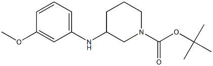 1-Boc-3-(3-methoxyphenylamino)-piperidine Structure