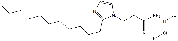 3-(2-Undecyl-imidazol-1-yl)-propionamidine 2HCl Structure