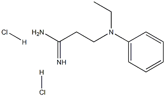 3-(Ethyl-phenyl-amino)-propionamidine 2HCl Structure