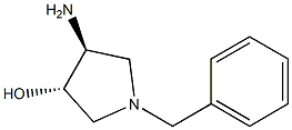 trans-4-Amino-1-benzylpyrrolidin-3-ol 구조식 이미지