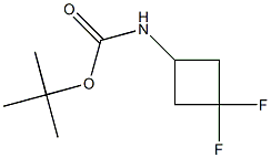 (3,3-DIFLUORO-CYCLOBUTYL)-CARBAMIC ACID TERT-BUTYL ESTER Structure