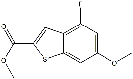 4-FLUORO-6-METHOXY-BENZO[B]THIOPHENE-2-CARBOXYLIC ACID METHYL ESTER Structure