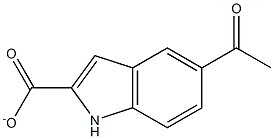 5-ACETYL-1H-INDOLE-2-CARBOXYLATE Structure