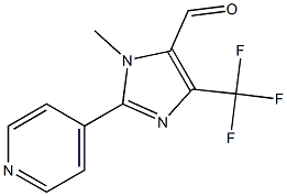 3-METHYL-2-PYRIDIN-4-YL-5-TRIFLUOROMETHYL-3H-IMIDAZOLE-4-CARBALDEHYDE 구조식 이미지