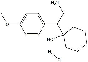 [2-AMINO-1-(4-METHOXY PHENYL)-ETHYL]CYCLOHEXAN-1-OL HYDROCHLORIDE 구조식 이미지