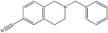 2-BENZYL-1,2,3,4-TETRAHYDRO-ISOQUINOLINE-6-CARBONITRILE Structure