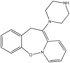 11-(PIPERAZINE-N-YL) DIBENZO(B,F)OXAZEPINE 구조식 이미지