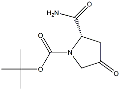 N-BOC-4-OXO-L-PROLINAMIDE 구조식 이미지