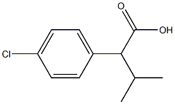 A -Isopropyl-4-Chlorobenzene Acetic Acid 구조식 이미지