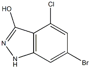 6-BROMO-4-CHLORO-3-HYDROXYINDAZOLE Structure