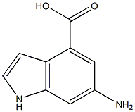 6-AMINOINDOLE-4-CARBOXYLIC ACID 구조식 이미지