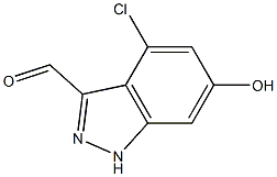 4-CHLORO-6-HYDROXYINDAZOLE-3-CARBOXYALDEHYDE Structure