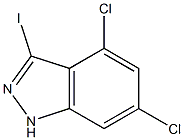 4,6-DICHLORO-3-IODOINDAZOLE Structure
