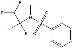 N-(1,1,2,2-TETRAFLUOROETHYL-N-METHYL)BENZENE-O SULFONAMIDE Structure