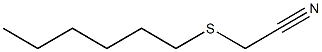 N-HEXYLTHIOACETONITRILE Structure