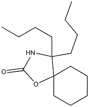 4,4-DIBUTYL-5,5-PENTAMETHYLENE OXAZOLIDIN-2-ONE 구조식 이미지