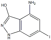 4-AMINO-3-HYDROXY-6-IODOINDAZOLE Structure