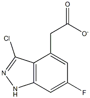3-CHLORO-6-FLUOROINDAZOLE-4-METHYL CARBOXYLATE Structure