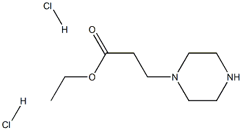 3-(PIPERAZIN-1-YL)PROPIONIC ACID ETHYL ESTER DIHYDROCHLORIDE 구조식 이미지