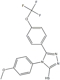 4-(4-METHOXYPHENYL)-5-(4-(TRIFLUOROMETHOXY)PHENYL)-1,2,4-TRIAZOLE-3-THIOL Structure