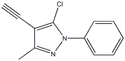 5-CHLORO-4-ETHYNYL-3-METHYL-1-PHENYL-1H-PYRAZOL Structure