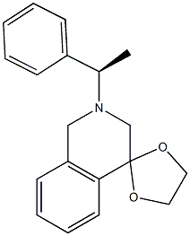 2'-[(1R)-1-Phenylethyl]-2',3'-Dihydro-1'H-Spiro[1,3-Dioxolane-2,4'-Isoquinoline] 구조식 이미지