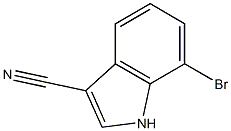 7-BROMOINDOLE-3- CARBONITRILE Structure