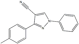 1-phenyl-3-p-tolyl-1H-pyrazole-4-carbonitrile 구조식 이미지