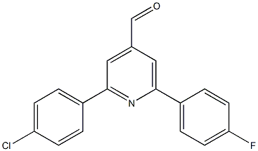 2-(4-chlorophenyl)-6-(4-fluorophenyl)pyridine-4-carbaldehyde Structure