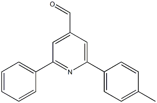 2-phenyl-6-p-tolylpyridine-4-carbaldehyde 구조식 이미지