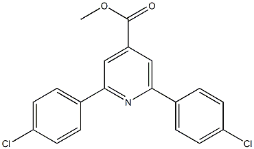 methyl 2,6-bis(4-chlorophenyl)pyridine-4-carboxylate 구조식 이미지